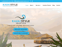 Tablet Screenshot of kauaistyleconcierge.com